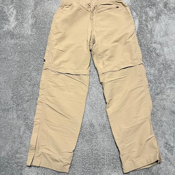 North Face Convertible Pants Mens Medium Zip Off Hiking Outdoor Nylon Belted - Picture 4 of 12